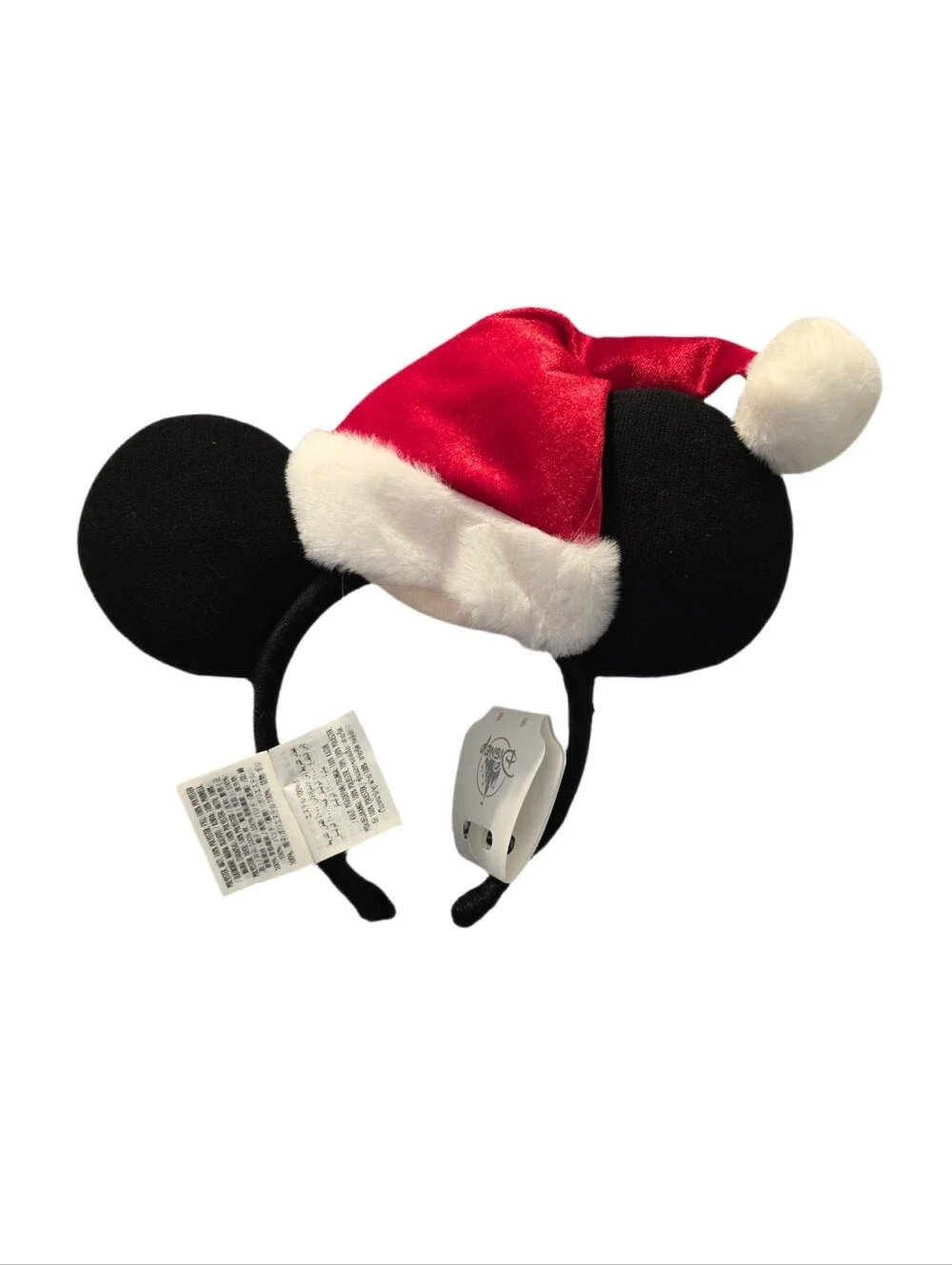 Disney Parks Mickey Santa Hat Ears Earband - NWT